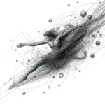 persona creando libremente representando el mundo de la creatividad y la expresión auténtica