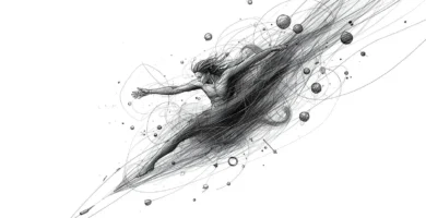 persona creando libremente representando el mundo de la creatividad y la expresión auténtica