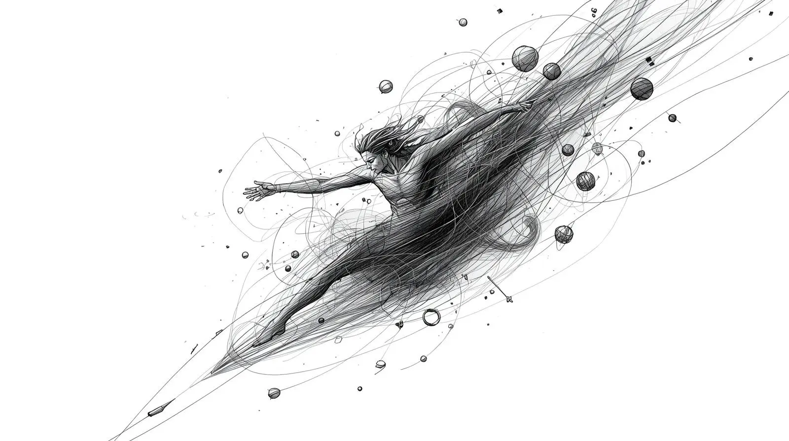 persona creando libremente representando el mundo de la creatividad y la expresión auténtica