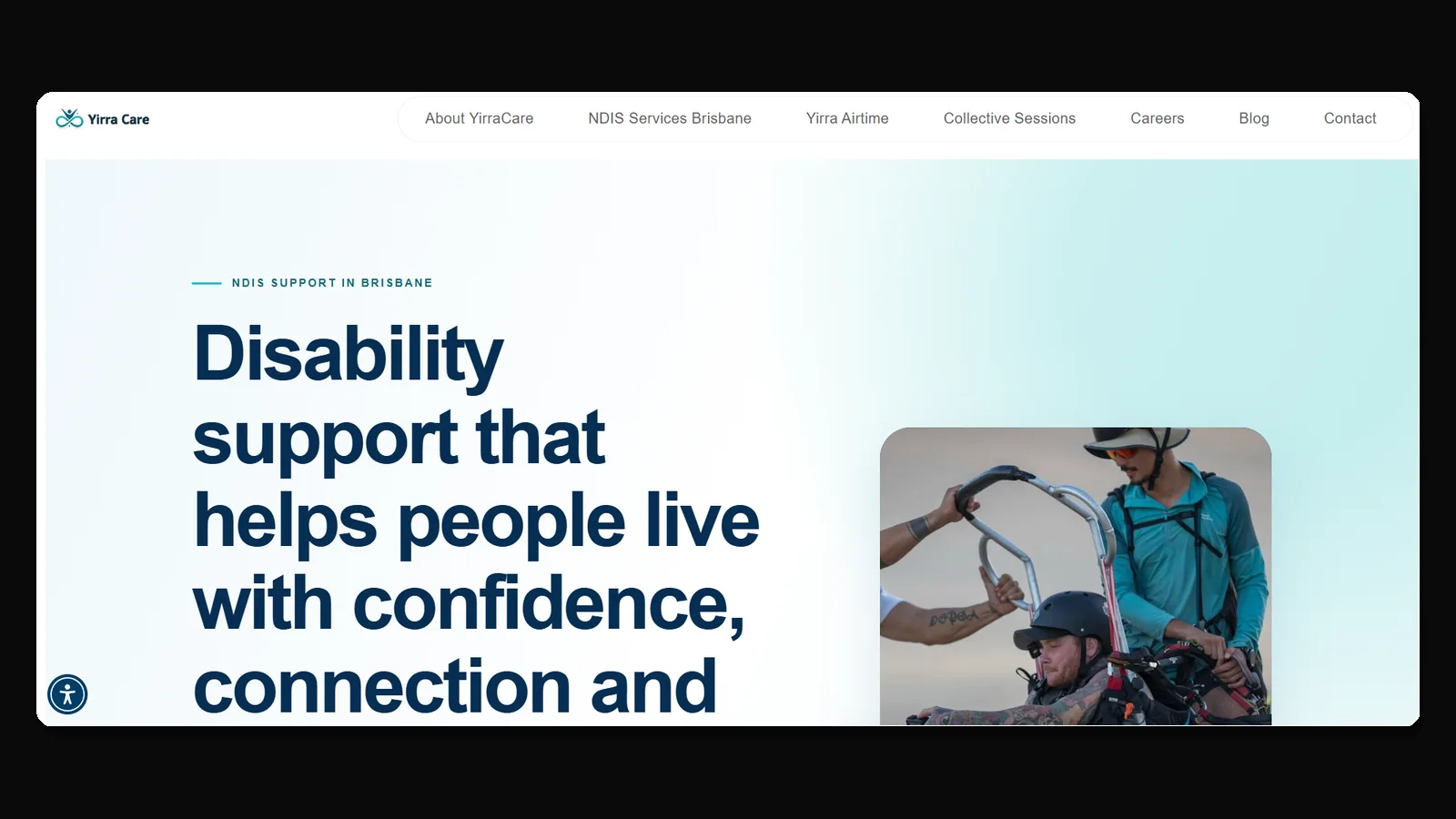 Sitio web de Yirra Care optimizado para servicios NDIS en Brisbane